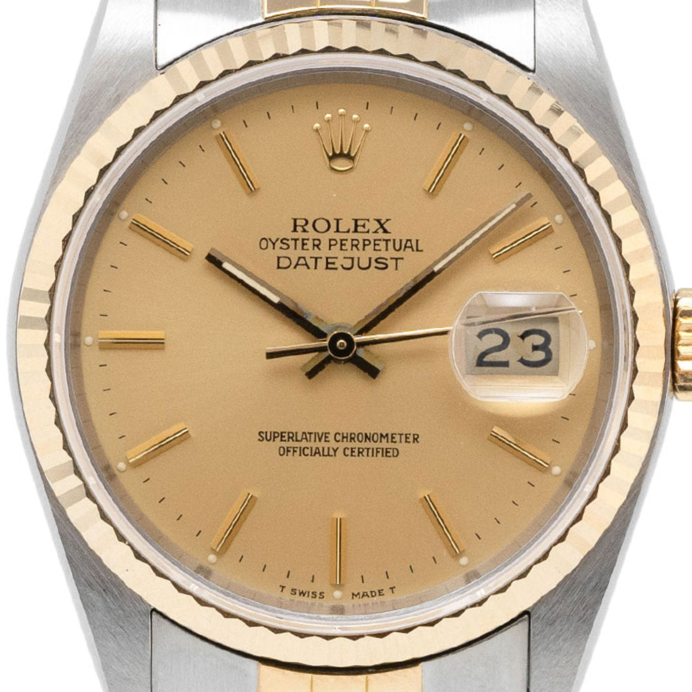 Datejust 36mm Golden Dial 1989 - 16233