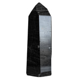 Black Tourmaline Obelisk Tower Gemstone Carving from Brazil - 200-299 grams