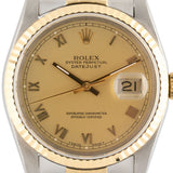 Datejust 36mm Gold Roman Dial 1992 - 16233