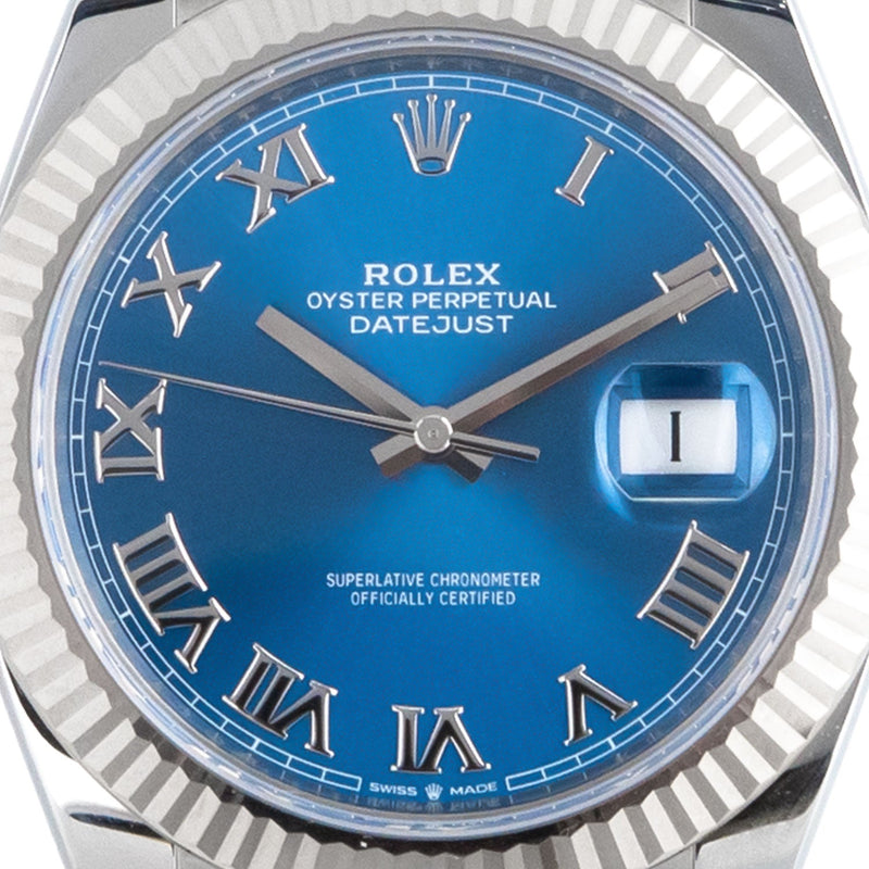 Datejust 41 Azzurro Dial Unworn 2026 Oyster - 126334