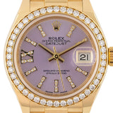 Lady Datejust 28mm Factory Diamond Bezzel Pink Diamond Linen Dial Full Set 2017 - 279138RBR