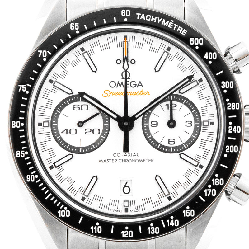 Speedmaster Racing 44mm Chronograph Co-Axial White Dial LC100 2025 - 329.30.44.51.04.001