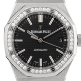 Royal Oak 37mm Factory Diamond Bezel Black Dial - 15451ST.ZZ.1256ST.01