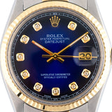 Datejust 36mm Blue Degrade Diamond Dial 1979 - 16013