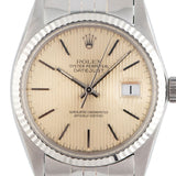 Datejust 36mm Silver Tapestry Dial 1980 - 16014