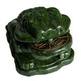 Lucky Toad Jade Crystal Carving - A Symbol of Financial Prosperity and Good Fortune