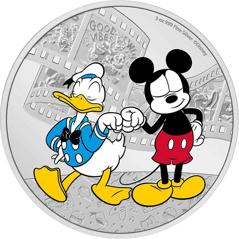 3 oz Silver Donald Duck Mickey & Friends Walt Disney 2023 (edition: 1,000 | colored | proof)