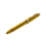 Limited-Edition French Guilloché Yellow Enamel Coronation Fountain Pen