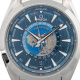 Seamaster Aqua Terra Worldtimer 43mm Blue Dial - 220.10.43.22.03.001