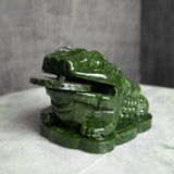 Lucky Toad Jade Crystal Carving - A Symbol of Financial Prosperity and Good Fortune