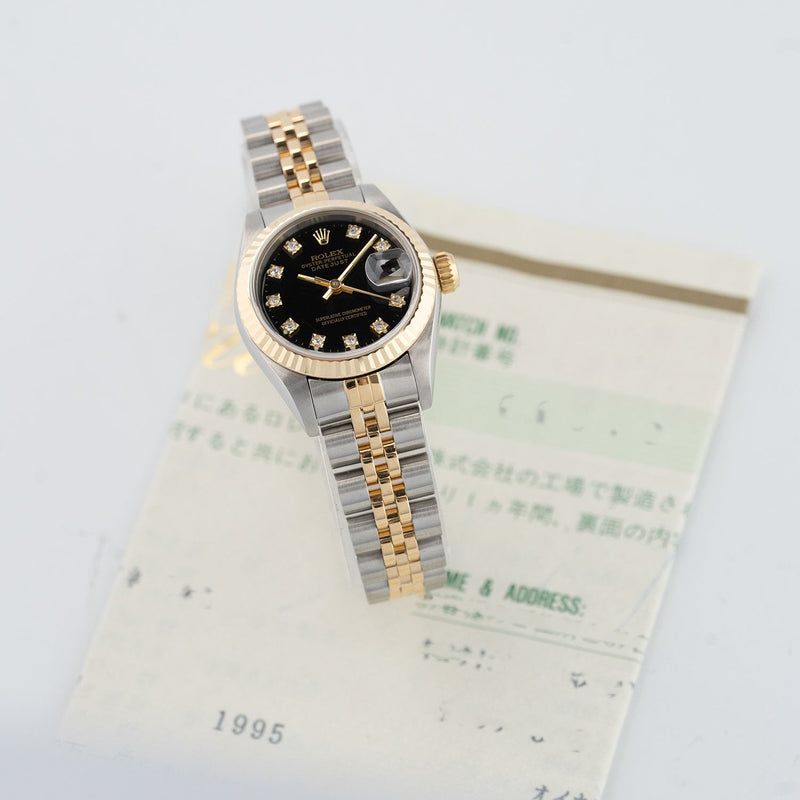 Lady Datejust 26mm Black Diamond Dial 1992 - 69173