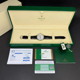 Rolex Cellini 50519 (2015) – 39 mm, Weißgold, Silbernes Guilloché-Zifferblatt