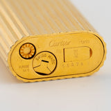 Lighter Golden Godron Vertical Stripe - Les Must de Cartier