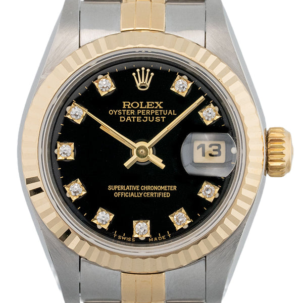 Lady Datejust 26mm Black Diamond Dial 1992 - 69173