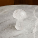 2" Quartz Mushroom Natural Gemstone Carving