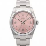 Rolex Oyster Perpetual Lady Ref. 76080 – Stahl, Automatik, 24 × 26 mm, rosa Zifferblatt (ca. 2004)