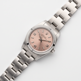 Rolex Oyster Perpetual Lady Ref. 76080 – Stahl, Automatik, 24 × 26 mm, rosa Zifferblatt (ca. 2004)
