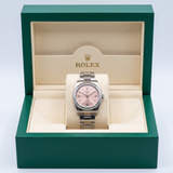 Rolex Oyster Perpetual Lady Ref. 76080 – Stahl, Automatik, 24 × 26 mm, rosa Zifferblatt (ca. 2004)