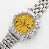 Tudor Prince Date Chronograph, Yellow, Stahl- & Lederband, Rolex-Rückdeckel/- Krone, Ref. 79280, 03-1998, B+P