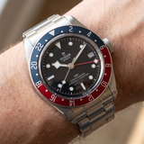Tudor Black Bay GMT, "Pepsi", Edelstahl, Ref. 79830RB, 2021, B+P