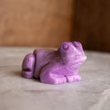 2" Lepidolite Frog Natural Gemstone Carving