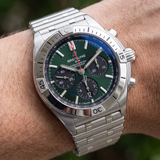 Breitling Chronomat B01 42 mm, Grün, Ref. AB0134101L1A1, B+P