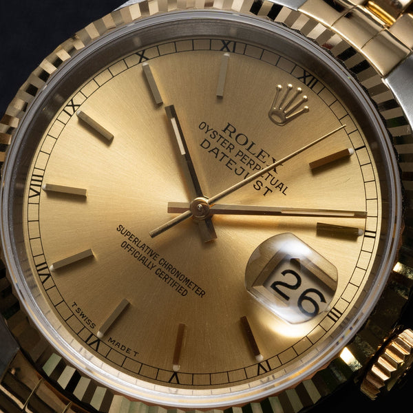 Datejust 36mm Golden Dial 1992 - 16233