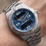 Breitling Aerospace Avantage, Titanium, Blue Dial, Ref. E7936210/C775, B+P