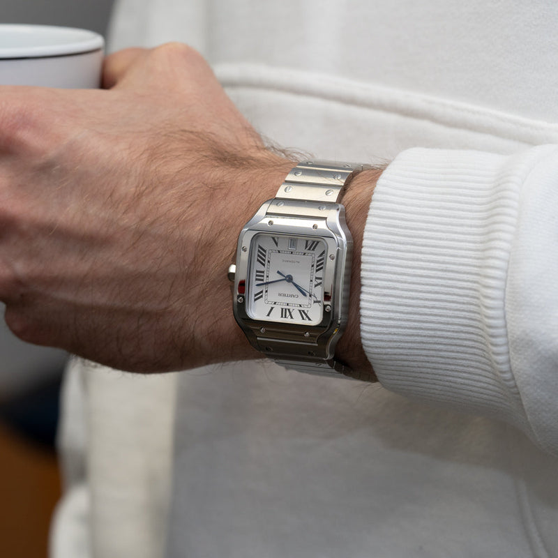 Santos de Cartier White Dial Unworn 2025 - WSSA0018