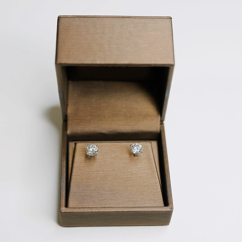 2.00ct  Diamond Earring +SI 2 Round Brilliant