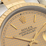 Datejust 36mm Houndstooth Gold Dial 1988 - 16233