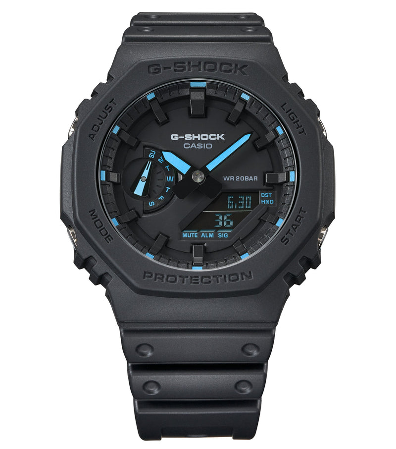 時計 CASIO G-SHOCK GA-2100-1A1JF G-Shock GA2100-1A1 Ana Digi Black Shock Resistant Watch | Dillard's