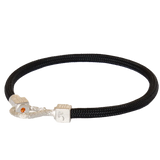 Bracelet BLACK SEA - 925 sterling silver with an orange topaz