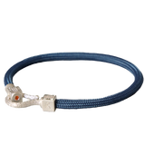 Bracelet BLUE SEA - 925 sterling silver with an orange topaz