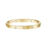 LOVE Bracelet Classic Brushed 4 Diamonds