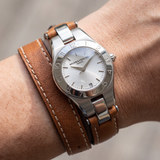 Baume & Mercier Linea, 32mm, Edelstahl, Lederarmband, Ref. M0A10070, mit Box