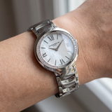 Baume & Mercier Promesse, 30 Diamonds, Perlmutt Dial, Ref. M0A10160, 12-2019, B+P