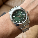 Rolex Datejust 41 M126300‑0025 – Grün Ombré, Edelstahl (41 mm)