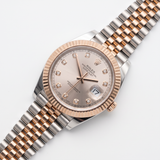 Rolex Datejust 41 (M126331-0008) – Everose Rolesor, Sundust Diamant‑Zifferblatt, Jubilee