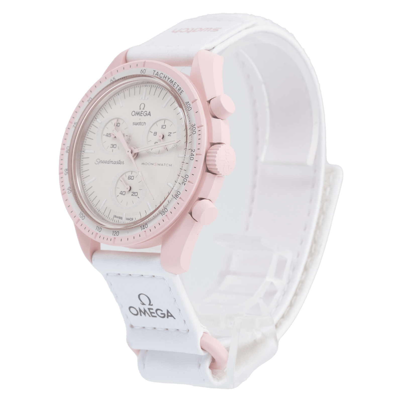 Swatch × Omega Mission to Venus The OMEGA Mission to Venus Moonswatch stands out among its peers