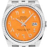 Datejust 41mm Orange Arabic Dial 2021 Jubilee - 126344