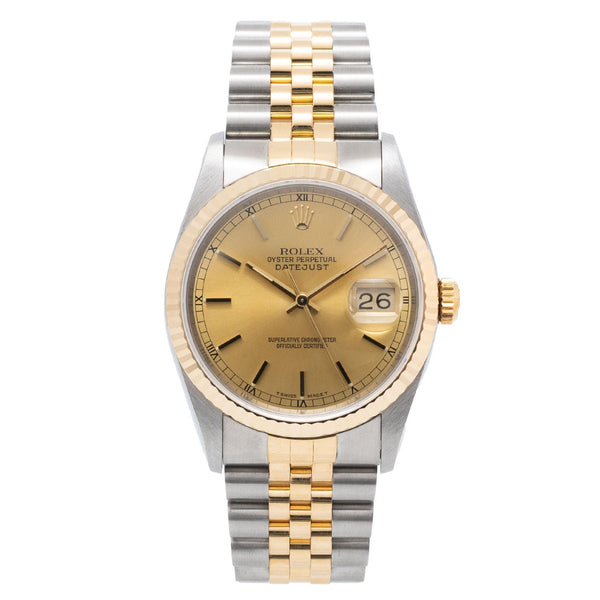 Datejust 36mm Golden Dial 1992 - 16233