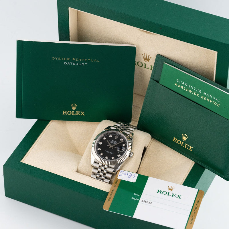Datejust 41mm Black Dial 2018 Jubilee - 126334