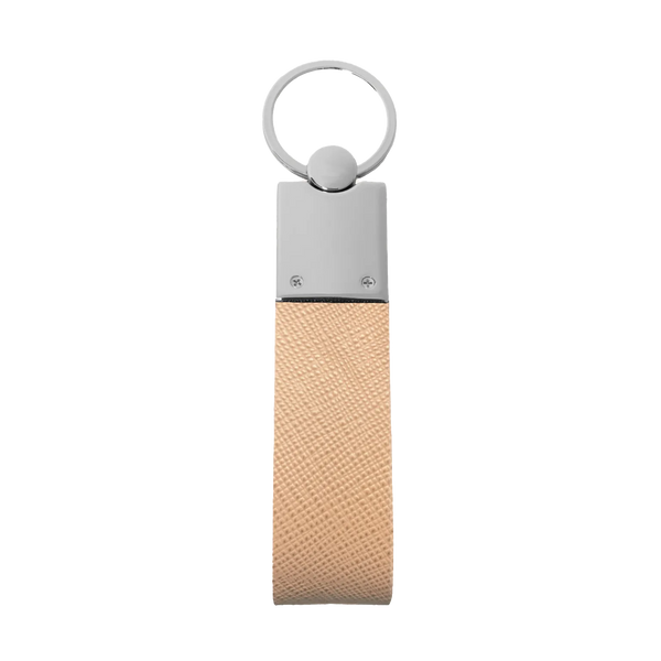 THE „SECRET“ KEYRING - SAFFIANO BEIGE