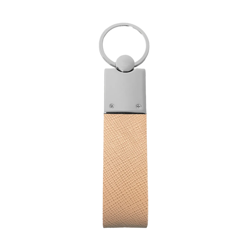 THE „SECRET“ KEYRING - SAFFIANO BEIGE