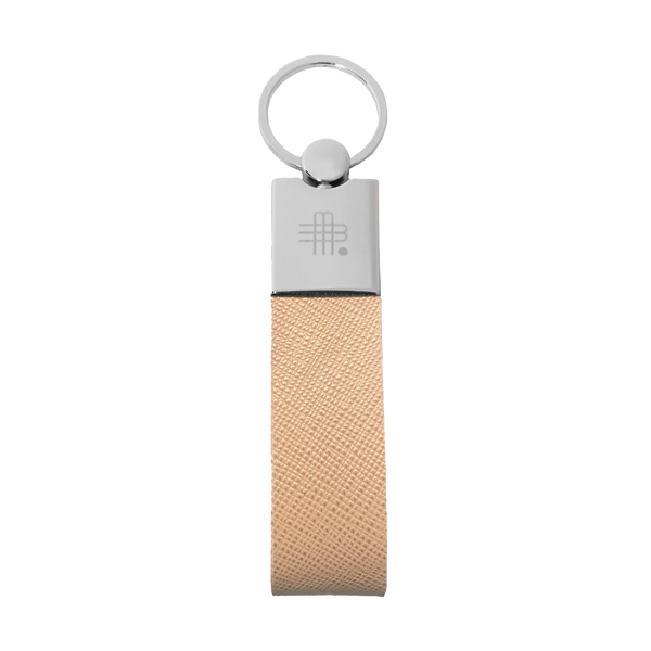 THE „SECRET“ KEYRING - SAFFIANO BEIGE