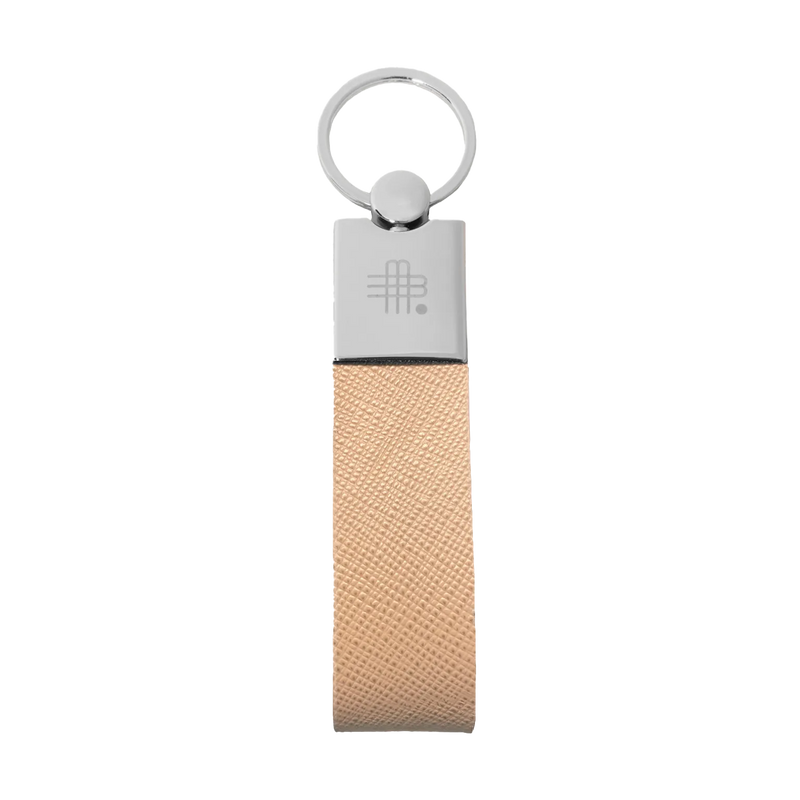 THE „SECRET“ KEYRING - SAFFIANO BEIGE