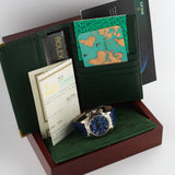 Daytona Cosmograph Zenith White Gold Sodalite Dial Full Set 2000 - 16519