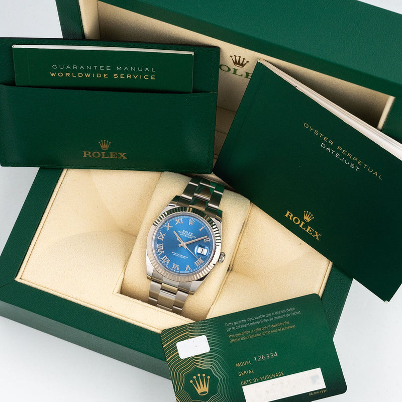 Datejust 41mm Azzurro Dial 2023 Oyster - 126334