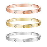 LOVE Bracelet Classic Brushed 4 Diamonds